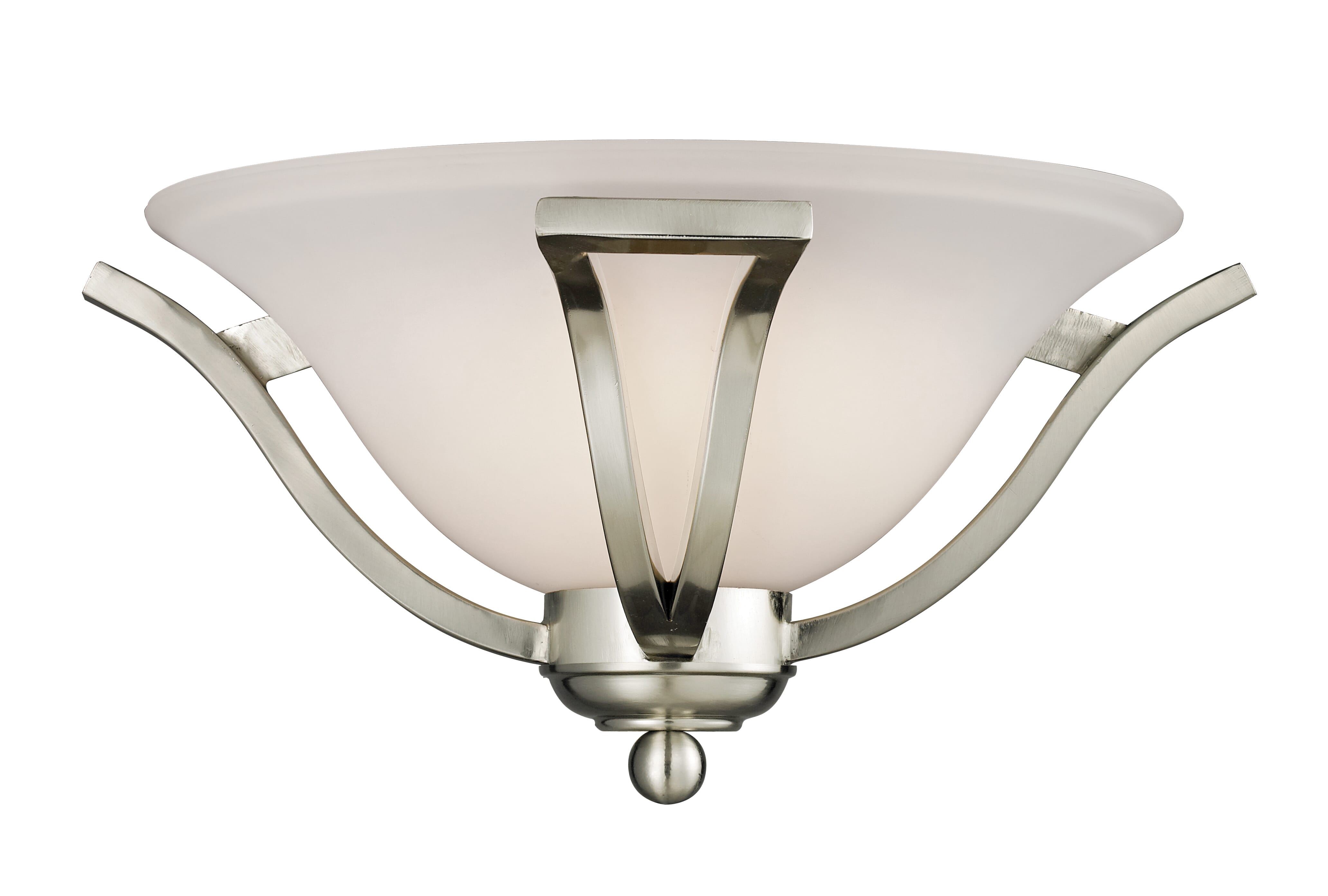 Lagoon 1-Light Wall Sconce In Brushed Nickel