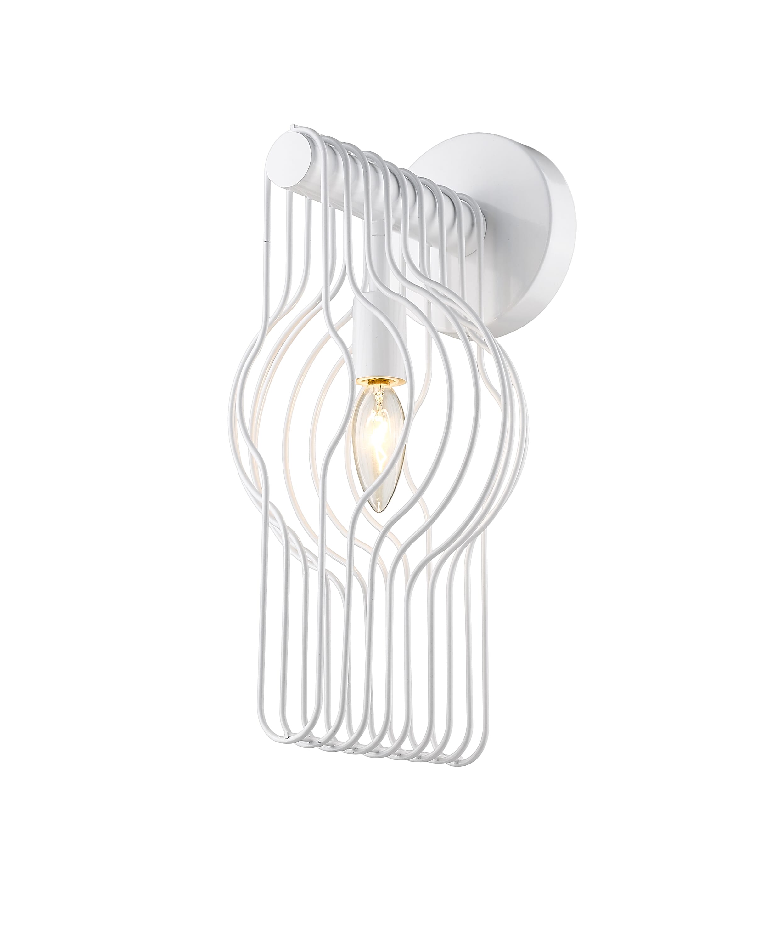 Contour 1-Light Wall Sconce In White