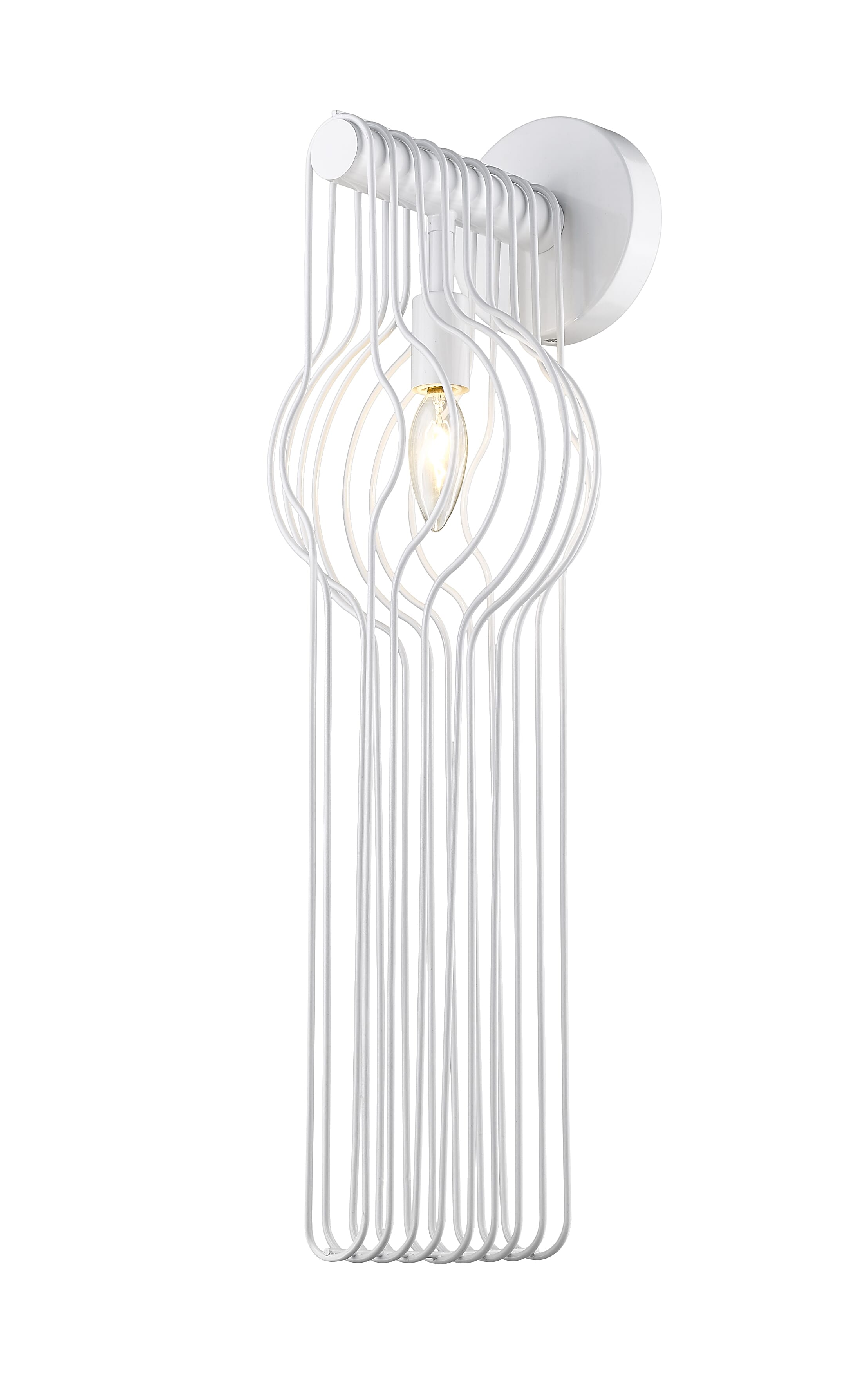 Contour 1-Light Wall Sconce In White