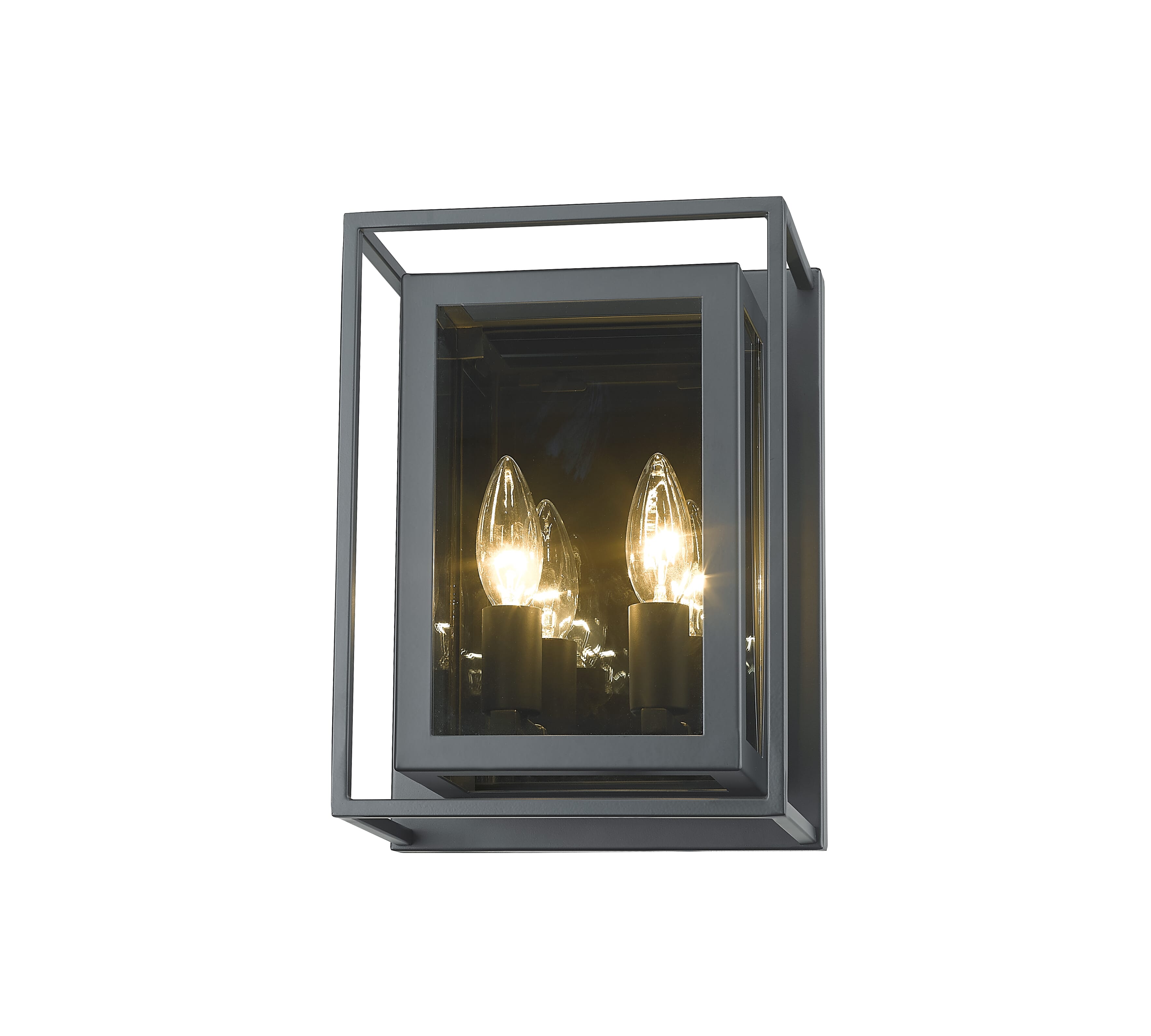 Infinity 2-Light Wall Sconce In Misty Charcoal
