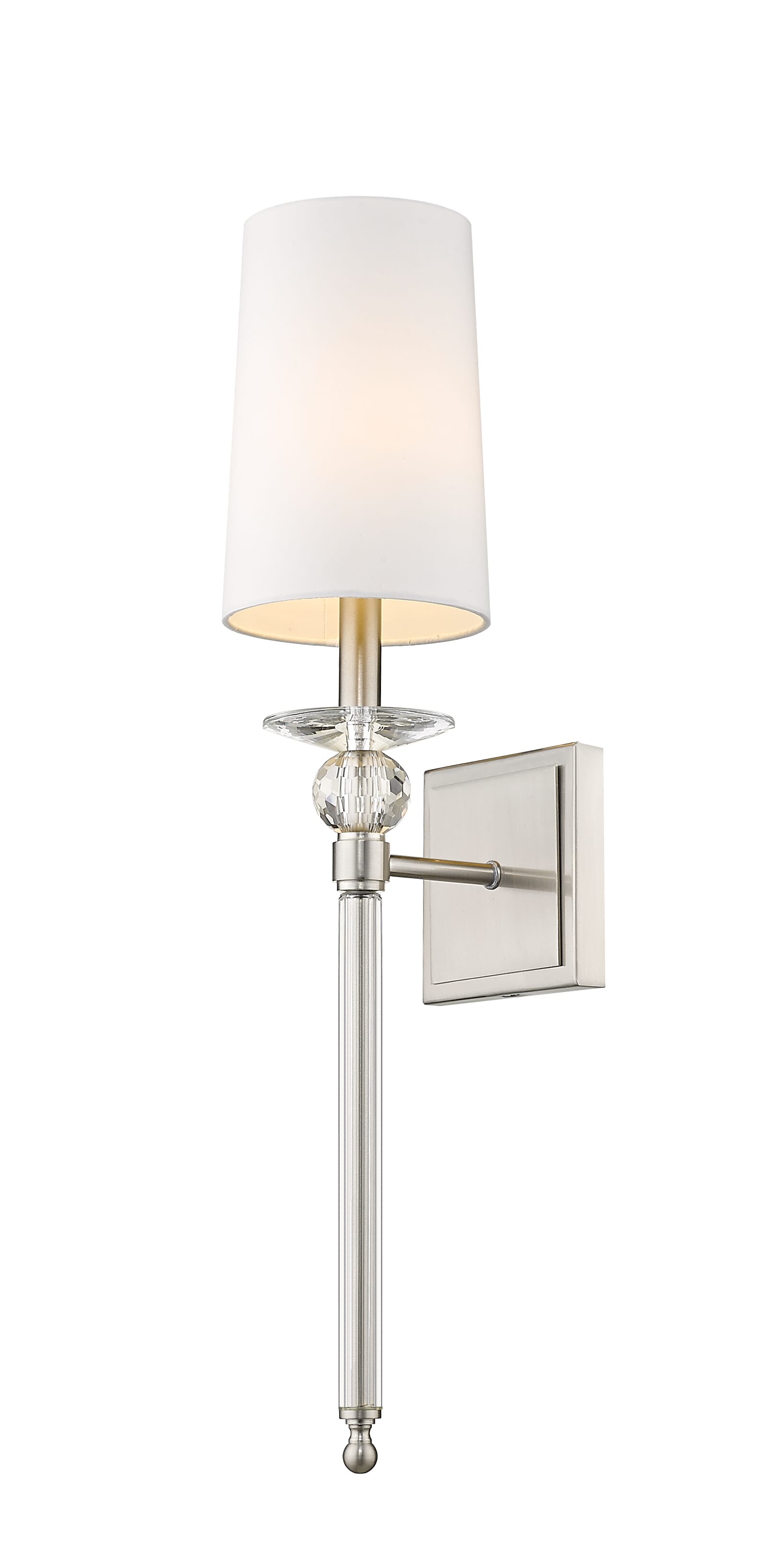 Ava 1-Light Wall Sconce In Brushed Nickel