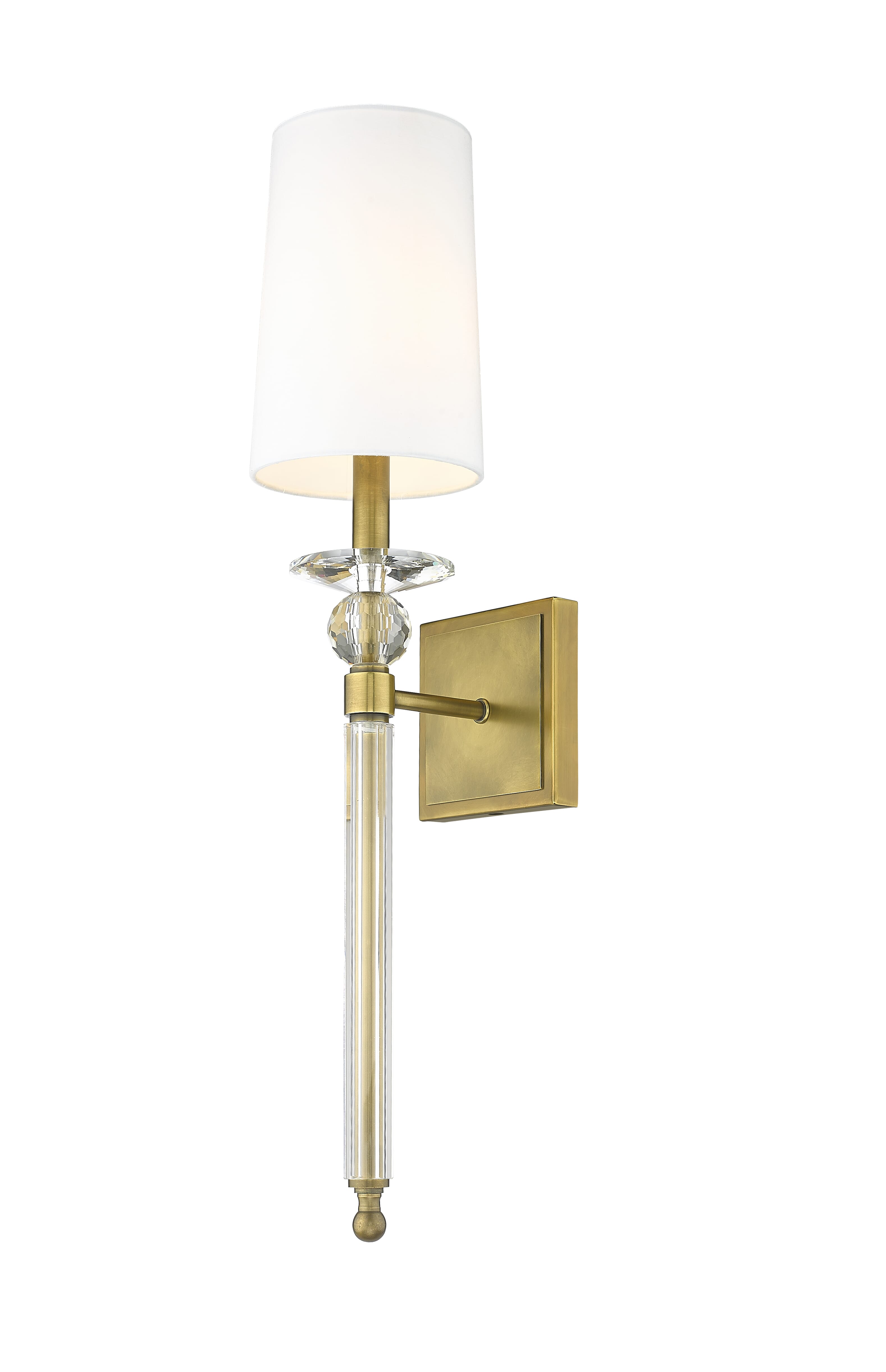 Ava 1-Light Wall Sconce In Rubbed Brass