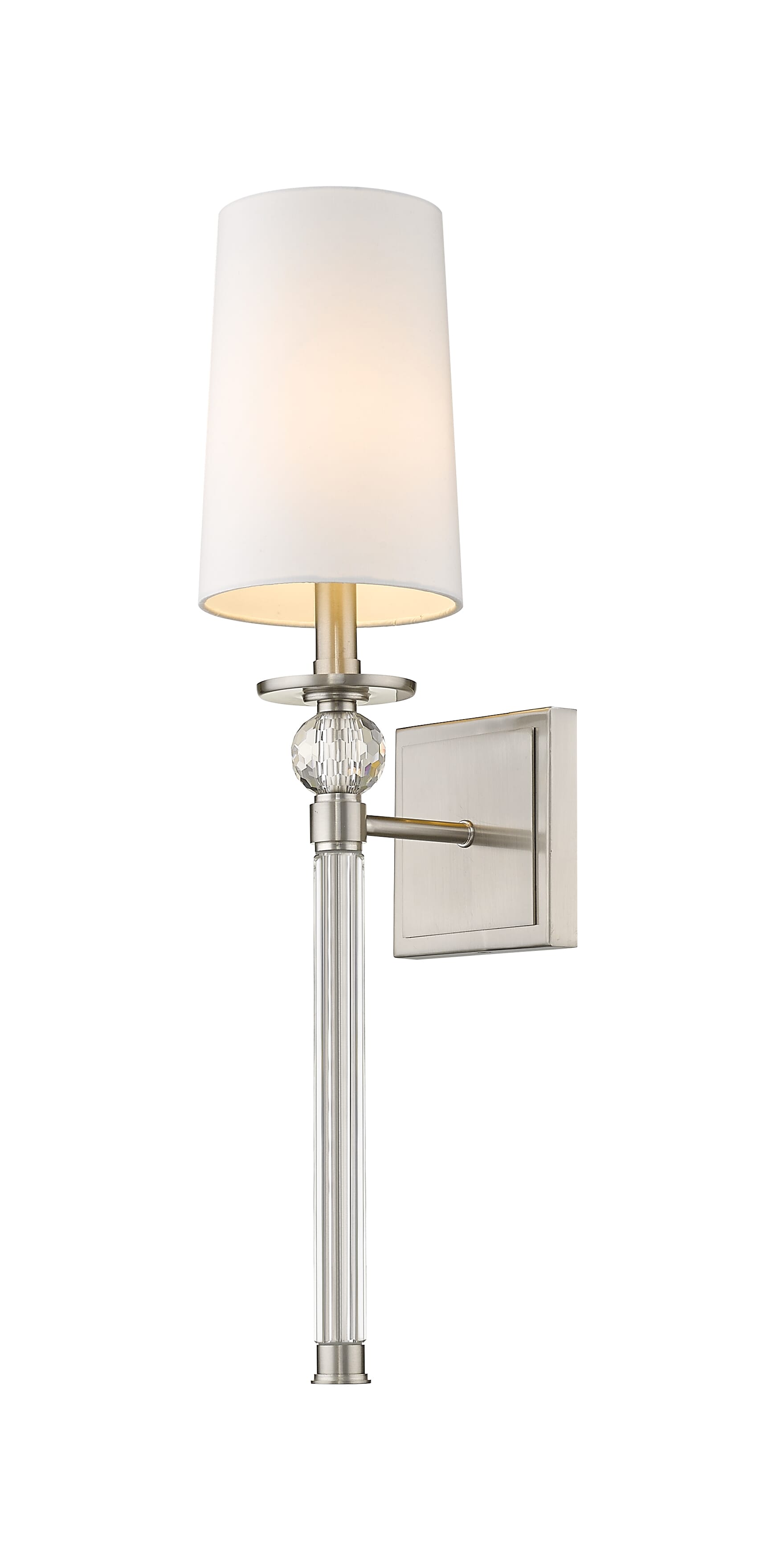 Mia 1-Light Wall Sconce In Brushed Nickel