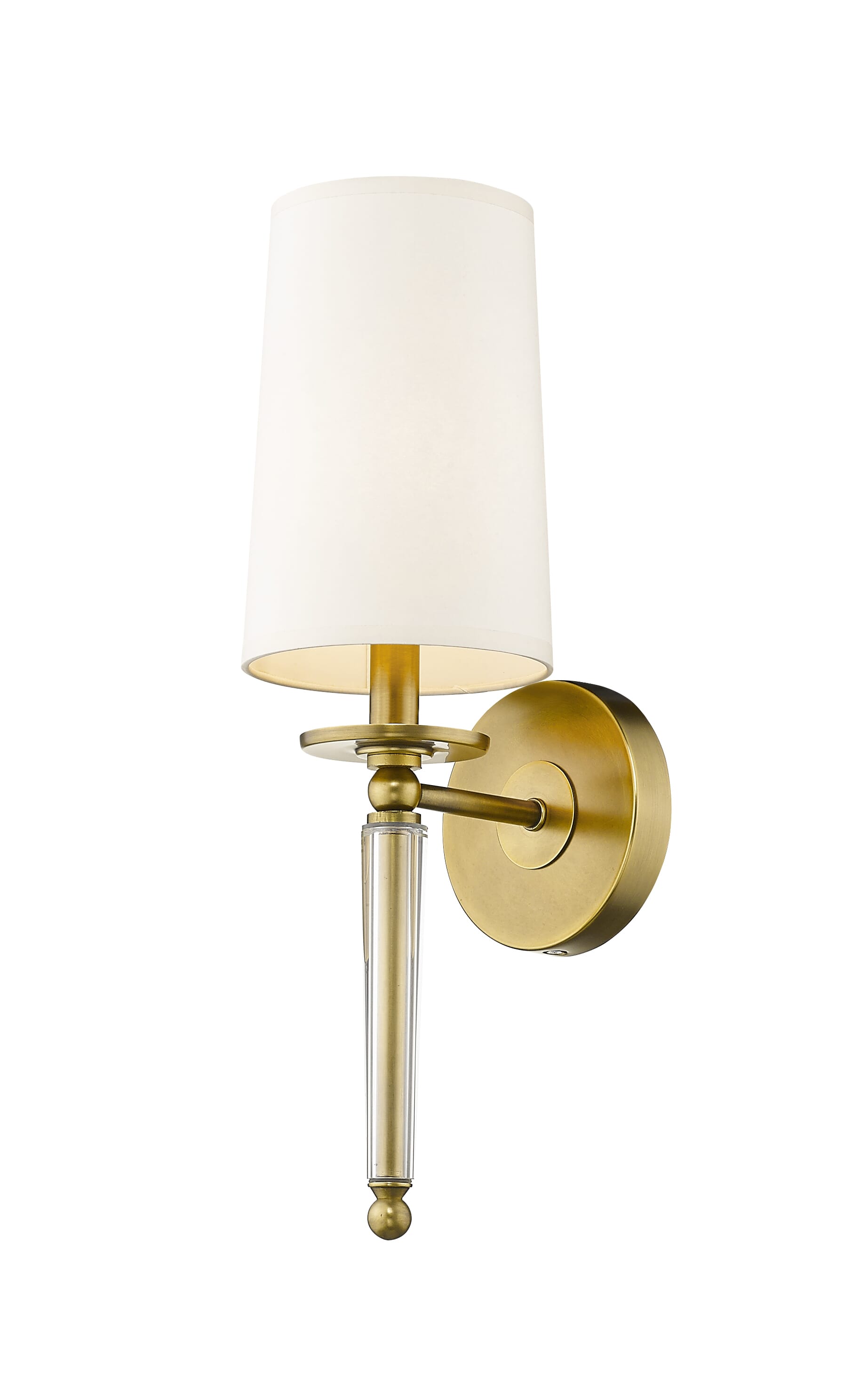 Avery 1-Light Wall Sconce In Rubbed Brass