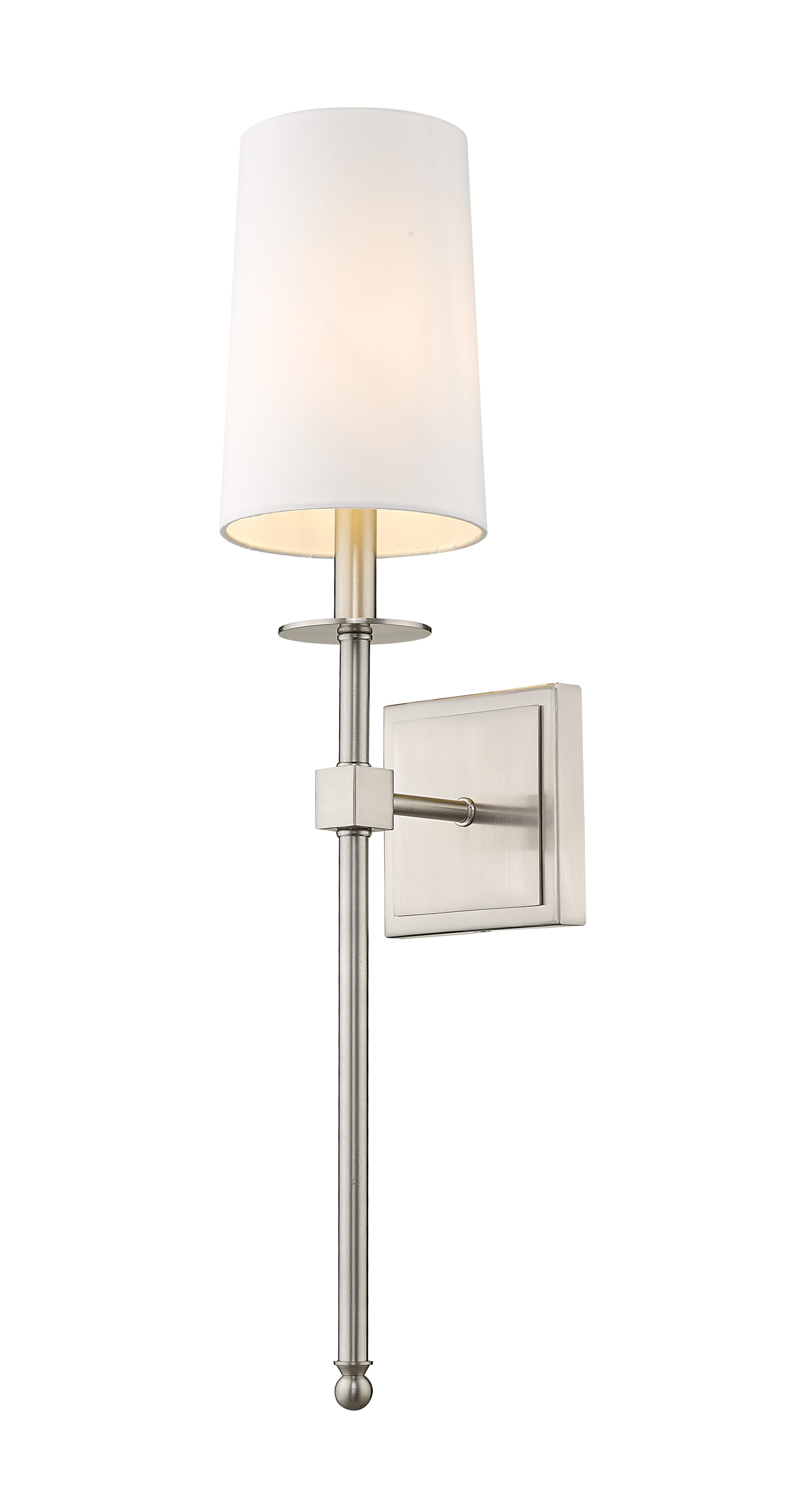 Camila 1-Light Wall Sconce In Brushed Nickel