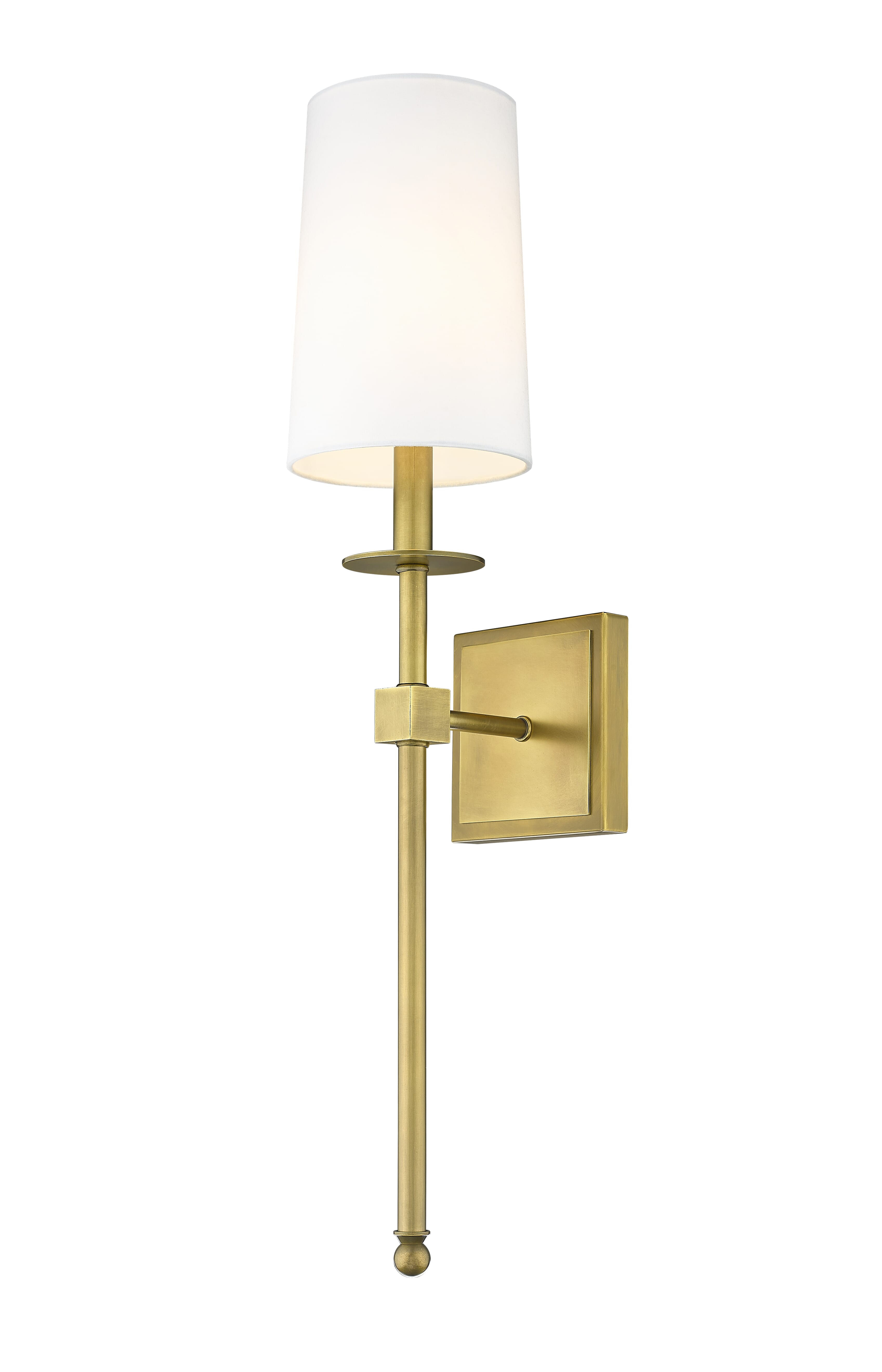 Camila 1-Light Wall Sconce In Rubbed Brass