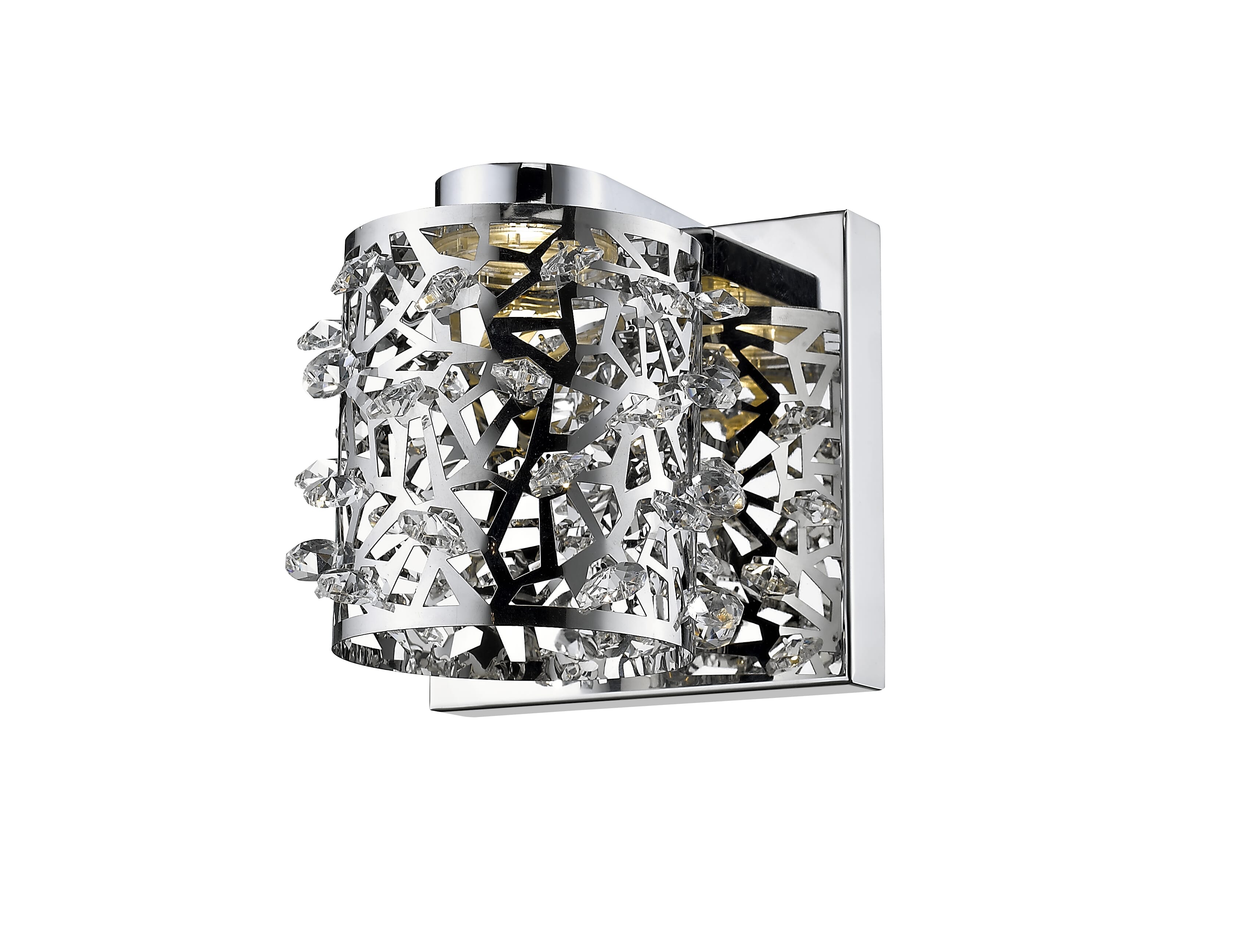 Fortuna 1-Light Wall Sconce In Chrome