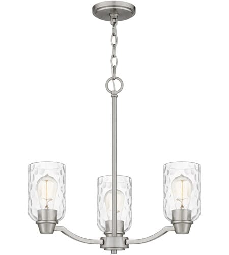 Acacia 3-Light Chandelier in Brushed Nickel