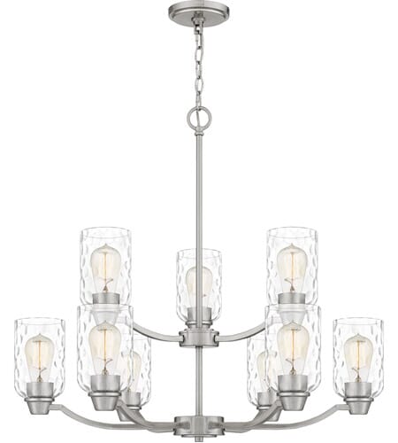 Acacia 9-Light Chandelier in Brushed Nickel