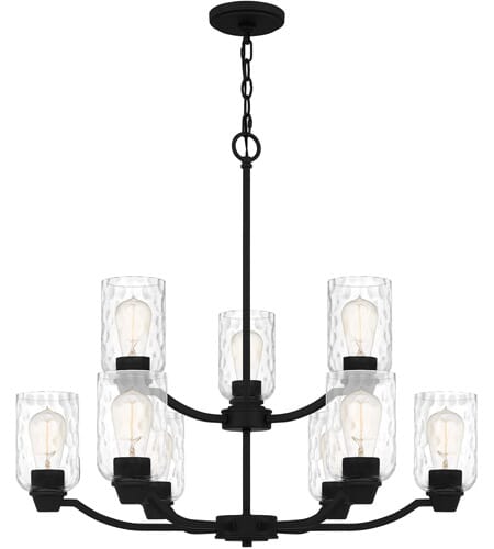 Acacia 9-Light Chandelier in Matte Black