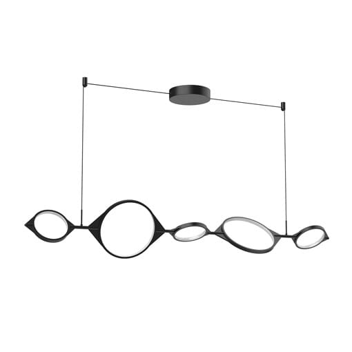 Kuzco Serif Linear Pendant in Black