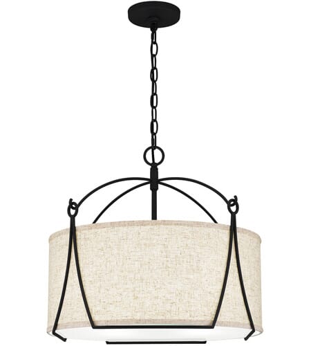 Adeline 4-Light Pendant in Earth Black