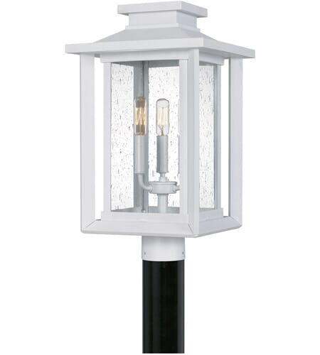 Wakefield 3-Light Outdoor Post Mount in Matte White