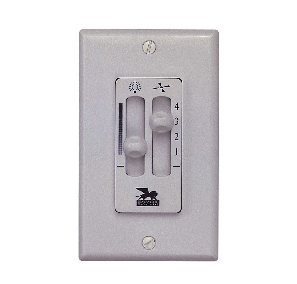 Savoy House Fan/Light Dual Slide Fan Control