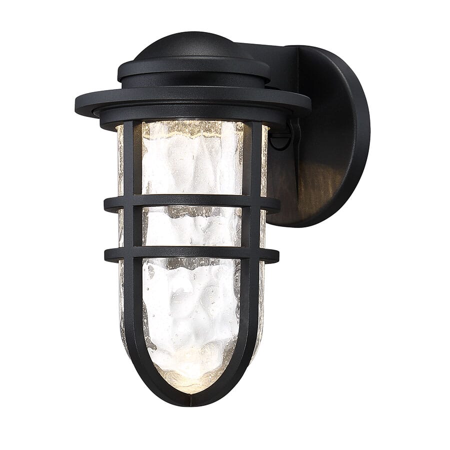 WAC Steampunk 3000K Outdoor Wall Light in Black - WS-W24509-BK