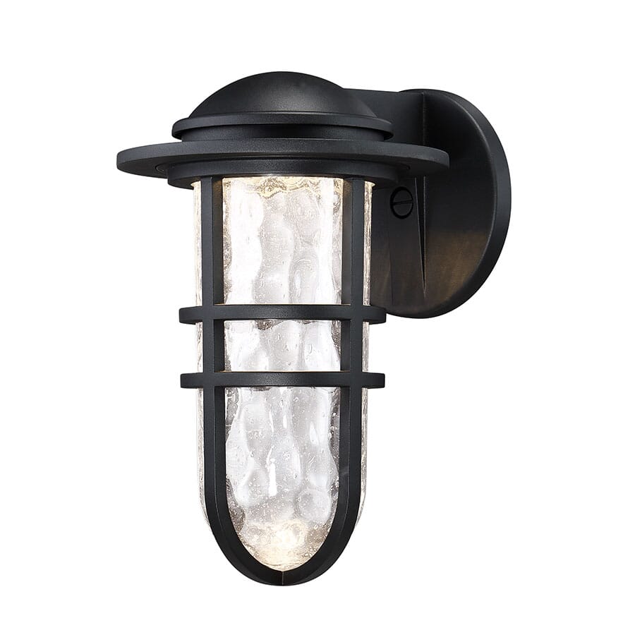 WAC Steampunk 3000K Outdoor Wall Light in Black - WS-W24513-BK