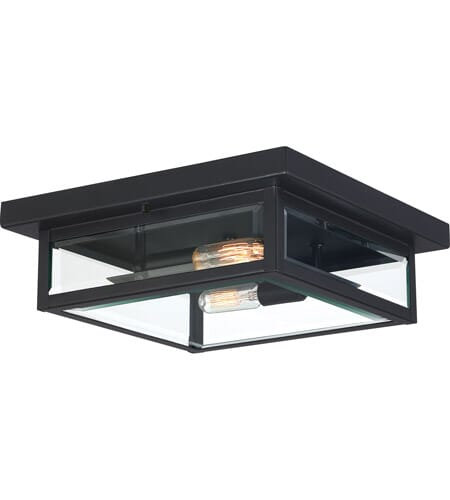 Westover 2-Light Flush Mount in Earth Black