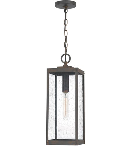 Westover 1-Light Outdoor Hanging Lantern in Industrial Bronze