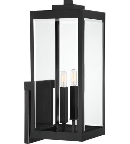 Westover 2-Light Outdoor Wall Mount in Earth Black