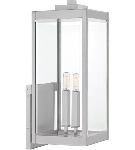 Westover 2-Light Outdoor Wall Mount in Stainless Steel